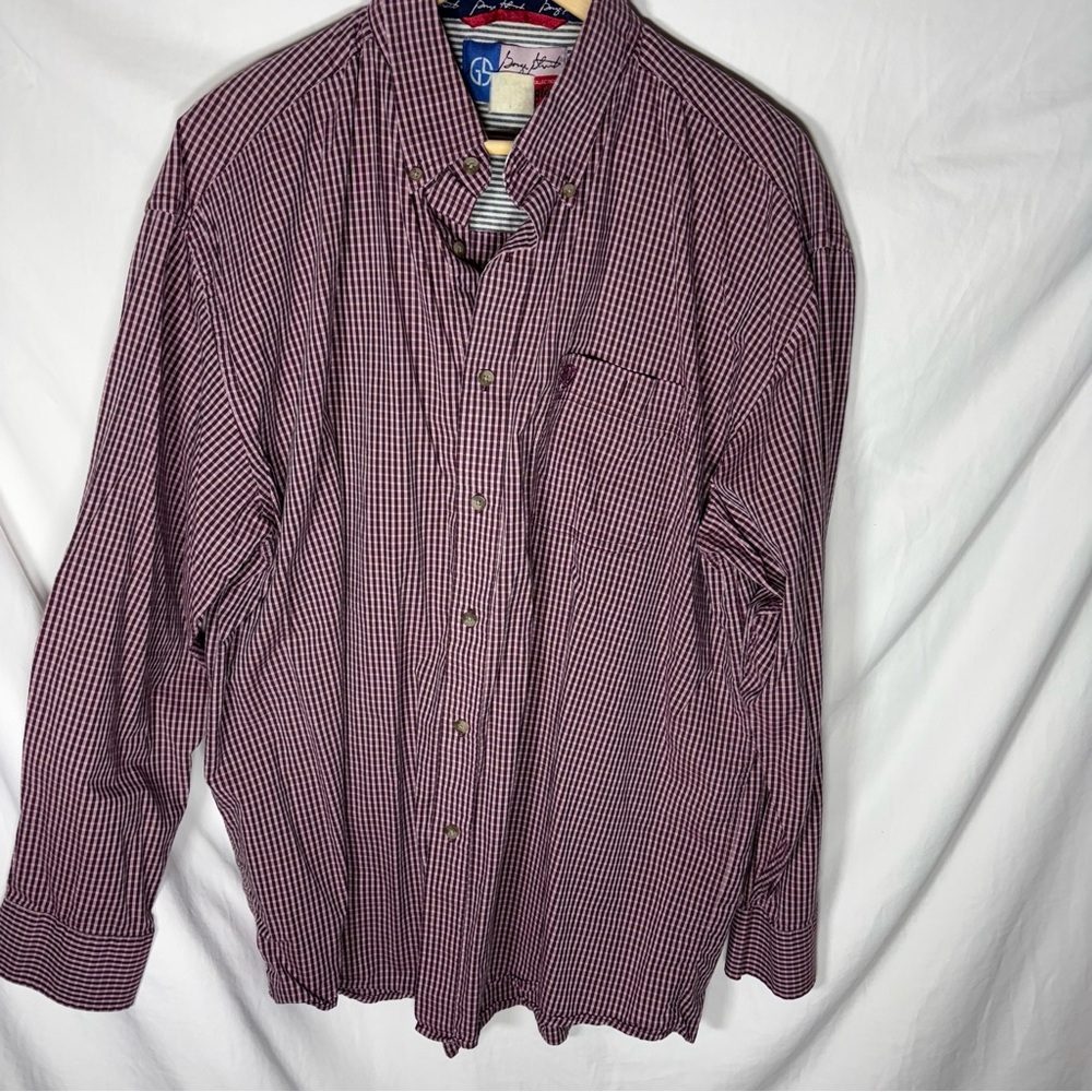 Wrangler George Strait Cowboy Cut Purple Check Western Shirt XXL MGSR09M